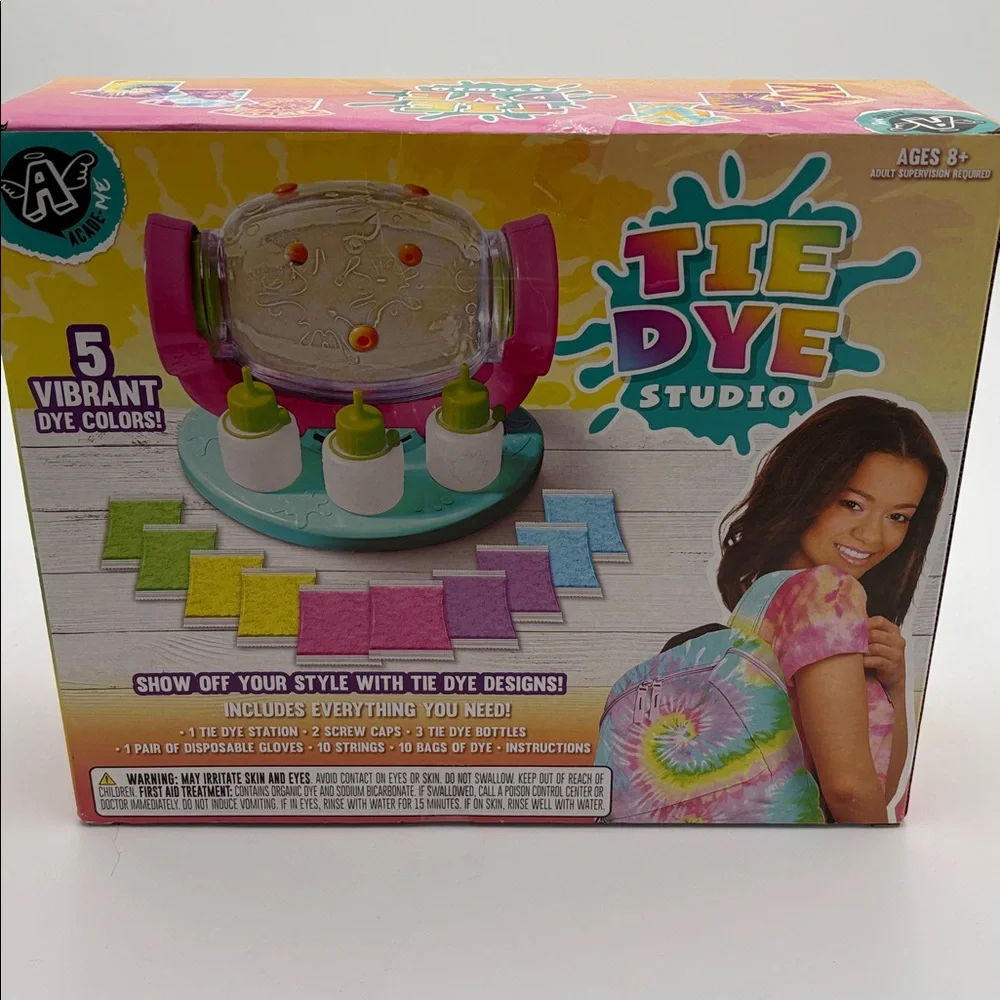 NIB Tie Dye Studio Vibrant Color Kit & Toe Dye Knit Hat Kit